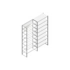 Aanbouwsectie Nedcon SF Legbordstelling 3000x1270x600mm hxbxd 8 niveaus Metaal Verzinkt 175kg Enkel