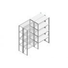 Aanbouwsectie Nedcon SF Legbordstelling 2000x970x800mm hxbxd 4 niveaus Metaal Verzinkt 80kg Dubbel