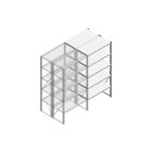 Aanbouwsectie Nedcon SF Legbordstelling 2000x970x1000mm hxbxd 5 niveaus Metaal Verzinkt 200kg Dubbel