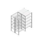 Aanbouwsectie Nedcon SF Legbordstelling 2000x970x1200mm hxbxd 5 niveaus Metaal Verzinkt 80kg Dubbel