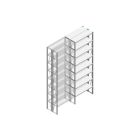 Aanbouwsectie Nedcon SF Legbordstelling 3000x970x600mm hxbxd 8 niveaus Metaal Verzinkt 85kg Dubbel