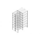 Aanbouwsectie Nedcon SF Legbordstelling 3000x970x1200mm hxbxd 7 niveaus Metaal Verzinkt 200kg Dubbel