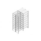 Aanbouwsectie Nedcon SF Legbordstelling 3000x970x1200mm hxbxd 8 niveaus Metaal Verzinkt 80kg Dubbel