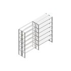 Aanbouwsectie Nedcon SF Legbordstelling 2000x1270x600mm hxbxd 6 niveaus Metaal Verzinkt 175kg Dubbel