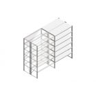 Aanbouwsectie Nedcon SF Legbordstelling 2000x1270x1000mm hxbxd 6 niveaus Metaal Verzinkt 175kg Dubbel