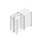 Aanbouwsectie Nedcon SF Legbordstelling 2200x1270x1200mm hxbxd 6 niveaus Metaal Verzinkt 60kg Dubbel