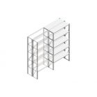 Aanbouwsectie Nedcon SF Legbordstelling 2500x1270x800mm hxbxd 5 niveaus Metaal Verzinkt 175kg Dubbel