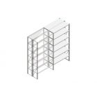 Aanbouwsectie Nedcon SF Legbordstelling 2500x1270x800mm hxbxd 6 niveaus Metaal Verzinkt 175kg Dubbel