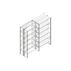 Aanbouwsectie Nedcon SF Legbordstelling 2500x1270x800mm hxbxd 6 niveaus Metaal Verzinkt 175kg Dubbel