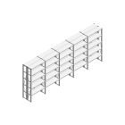 Voordeelrij Nedcon SF Legbordstelling 2000x5030x600mm hxbxd 5 niveaus Metaal Verzinkt 85kg Dubbel