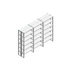Voordeelrij Nedcon SF Legbordstelling 2200x3030x600mm hxbxd 6 niveaus Metaal Verzinkt 85kg Dubbel