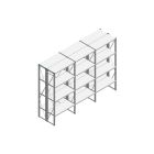 Voordeelrij Nedcon SF Legbordstelling 2200x3030x800mm hxbxd 4 niveaus Metaal Verzinkt 80kg Dubbel