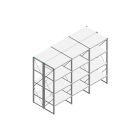 Voordeelrij Nedcon SF Legbordstelling 2200x3030x1200mm hxbxd 4 niveaus Metaal Verzinkt 80kg Dubbel