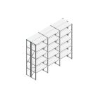 Voordeelrij Nedcon SF Legbordstelling 2500x3030x800mm hxbxd 5 niveaus Metaal Verzinkt 80kg Dubbel
