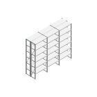 Voordeelrij Nedcon SF Legbordstelling 2500x3030x800mm hxbxd 6 niveaus Metaal Verzinkt 80kg Dubbel