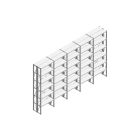 Voordeelrij Nedcon SF Legbordstelling 3000x5030x600mm hxbxd 6 niveaus Metaal Verzinkt 85kg Dubbel