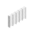 Voordeelrij Nedcon SF Legbordstelling 3000x5030x600mm hxbxd 8 niveaus Metaal Verzinkt 85kg Dubbel