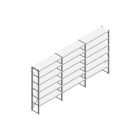 Voordeelrij Nedcon SF Legbordstelling 2000x3930x400mm hxbxd 6 niveaus Metaal Verzinkt 65kg Enkel