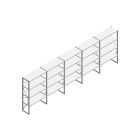 Voordeelrij Nedcon SF Legbordstelling 2000x6530x500mm hxbxd 4 niveaus Metaal Verzinkt 60kg Enkel