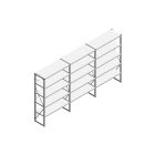 Voordeelrij Nedcon SF Legbordstelling 2000x3930x500mm hxbxd 5 niveaus Metaal Verzinkt 60kg Enkel