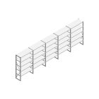Voordeelrij Nedcon SF Legbordstelling 2000x6530x500mm hxbxd 5 niveaus Metaal Verzinkt 60kg Enkel