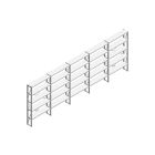 Voordeelrij Nedcon SF Legbordstelling 2200x6530x300mm hxbxd 5 niveaus Metaal Verzinkt 70kg Enkel