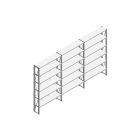 Voordeelrij Nedcon SF Legbordstelling 2200x3930x300mm hxbxd 6 niveaus Metaal Verzinkt 70kg Enkel