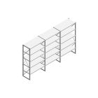 Voordeelrij Nedcon SF Legbordstelling 2200x3930x600mm hxbxd 5 niveaus Metaal Verzinkt 60kg Enkel