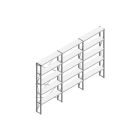 Voordeelrij Nedcon SF Legbordstelling 2500x3930x300mm hxbxd 5 niveaus Metaal Verzinkt 70kg Enkel