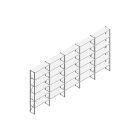 Voordeelrij Nedcon SF Legbordstelling 3000x6530x400mm hxbxd 6 niveaus Metaal Verzinkt 65kg Enkel