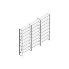 Voordeelrij Nedcon SF Legbordstelling 3000x3930x400mm hxbxd 8 niveaus Metaal Verzinkt 65kg Enkel