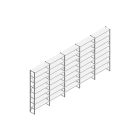 Voordeelrij Nedcon SF Legbordstelling 3000x6530x400mm hxbxd 8 niveaus Metaal Verzinkt 65kg Enkel