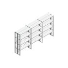 Voordeelrij Nedcon SF Legbordstelling 2000x3930x600mm hxbxd 4 niveaus Metaal Verzinkt 70kg Dubbel