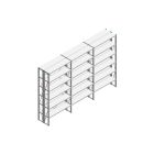 Voordeelrij Nedcon SF Legbordstelling 2500x3930x600mm hxbxd 6 niveaus Metaal Verzinkt 70kg Dubbel