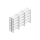 Voordeelrij Nedcon SF Legbordstelling 2500x3930x800mm hxbxd 5 niveaus Metaal Verzinkt 65kg Dubbel