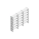 Voordeelrij Nedcon SF Legbordstelling 3000x3930x600mm hxbxd 6 niveaus Metaal Verzinkt 70kg Dubbel