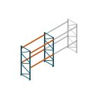 Beginsectie Nedcon Palletstelling 3000x2700x1100mm hxbxd CC13040/1006820 2niveaus 3800kg/niv