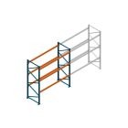 Beginsectie Nedcon Palletstelling 3000x2700x1100mm hxbxd CC11040/1006820 3niveaus 2500kg/niv
