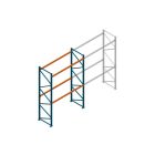 Beginsectie Nedcon Palletstelling 4000x2700x1100mm hxbxd CC11040/1006820 2niveaus 2500kg/niv