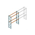 Beginsectie Nedcon Palletstelling 4500x3600x1100mm hxbxd CC13050/1006820 2niveaus 2650kg/niv