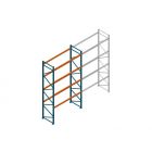 Beginsectie Nedcon Palletstelling 4500x2700x1100mm hxbxd CC09040/1006820 4niveaus 2000kg/niv