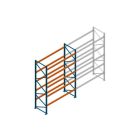 Beginsectie Nedcon Palletstelling 4000x2700x1100mm hxbxd CC11040/1007825 5niveaus 2500kg/niv