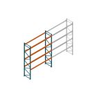 Beginsectie Nedcon Palletstelling 5000x3600x1100mm hxbxd CC15050/1007825 4niveaus 3850kg/niv