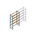 Beginsectie Nedcon Palletstelling 5500x2700x1100mm hxbxd CC13040/1007825 5niveaus 3150kg/niv