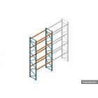 Beginsectie deels gebruikte Nedcon PR palletstelling 6000x3100x1100mm hxbxd 4niveaus 2600kg/niv