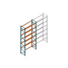 Beginsectie Nedcon Palletstelling 6500x2700x1100mm hxbxd CC13040/1007825 6niveaus 3150kg/niv