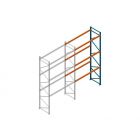 Aanbouwsectie Nedcon Palletstelling 5000x2700x1100mm hxbxd CC09040/1006820 3niveaus 2000kg/niv