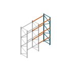 Aanbouwsectie Nedcon Palletstelling 4000x1825x1100mm hxbxd CC09040/1007825 3niveaus 2750kg/niv