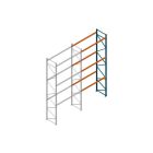 Aanbouwsectie Nedcon Palletstelling 6500x2700x1100mm hxbxd CC11040/1007825 3niveaus 2500kg/niv