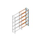 Aanbouwsectie Nedcon Palletstelling 6500x2700x1100mm hxbxd CC13040/1007825 5niveaus 3150kg/niv